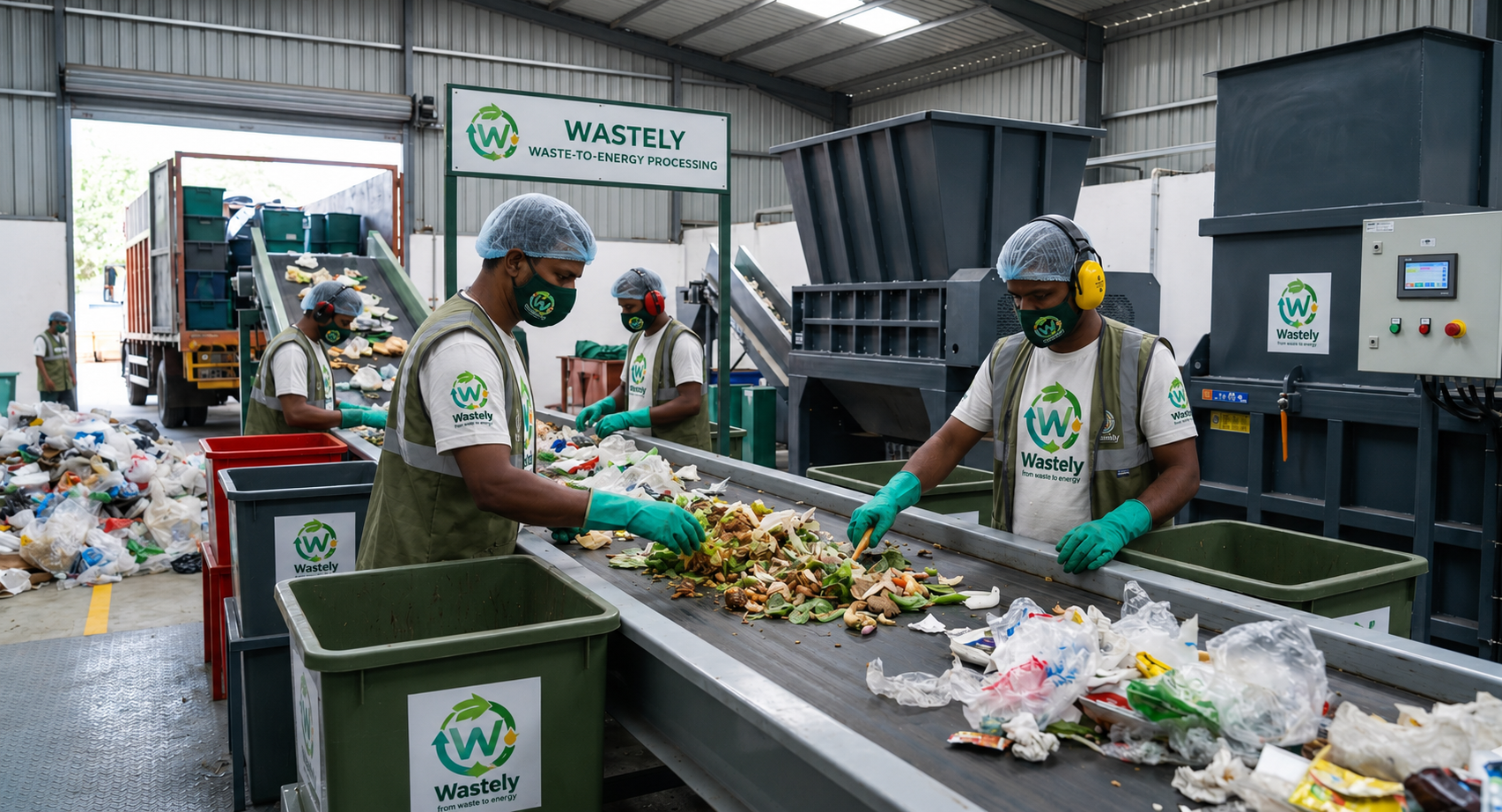Waste processing illustration